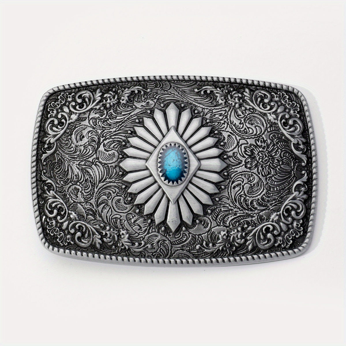 Western Carved Belt Buckle For Women & Men Vintage Jeans Accessories