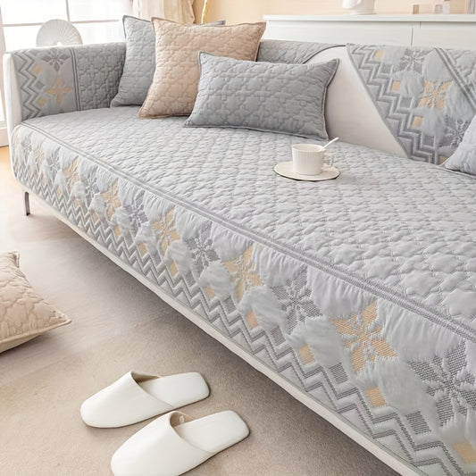 Jacquard Geometric Sofa Cover Non-Slip Washable Durable Furniture Protector