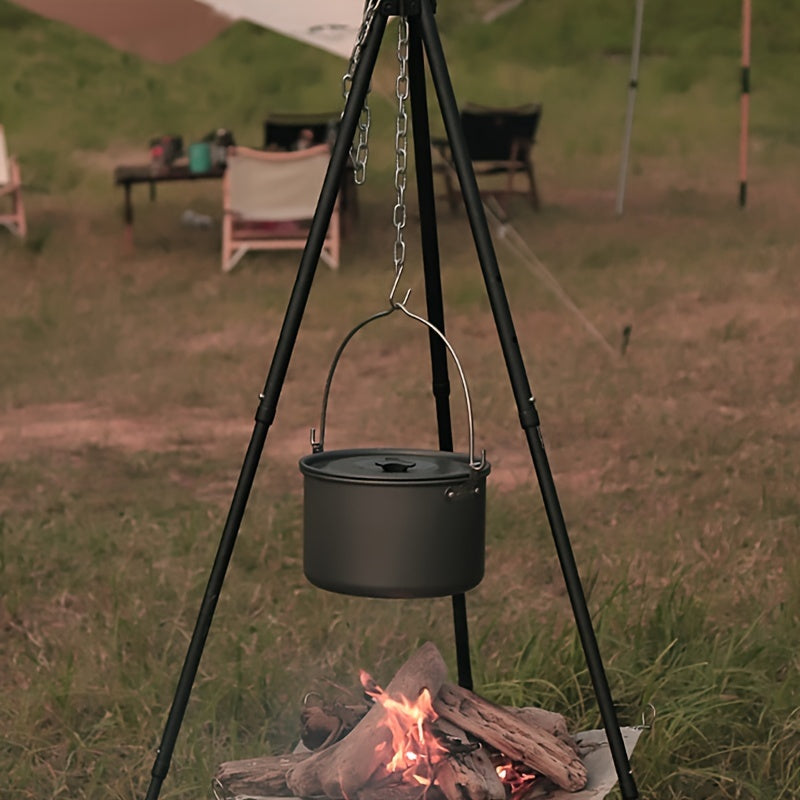 Folding Hanging Pot Rack for Picnic and Camping