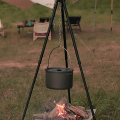 Folding Hanging Pot Rack for Picnic and Camping