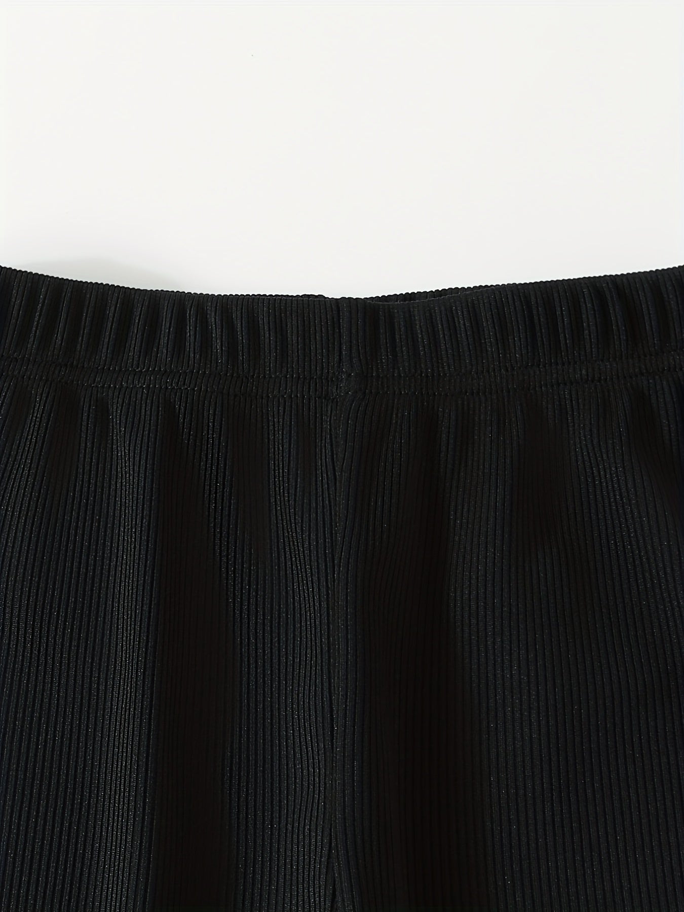 Girls Casual Bell Bottom Pants Stretch High Waist Flared Pants