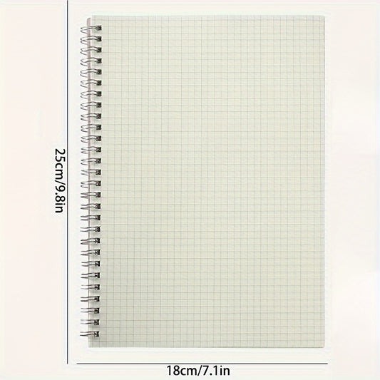 A5 B5 Spiral Graph Paper Notebooks, 160 Pages, Dotted Ruling