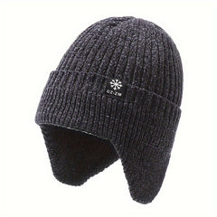 Men's Winter Warm Knitted Beanie Hat for Old Man Dad Grandpa
