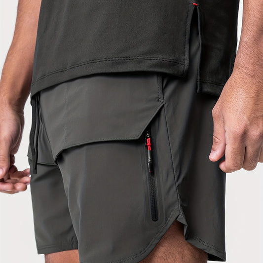 Men's Solid Lightweight Pocket Shorts