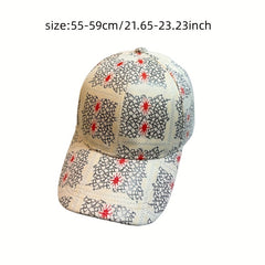 Hip Hop Couple Baseball Cap Solid Crackle Printed Dad Hat Vintage