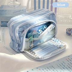 Large Capacity Spacious Pencil Case with Front Window Display
