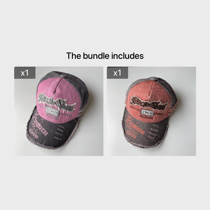 Men's High Letters Embroidered Baseball Cap Snapback Hip hop Cap
