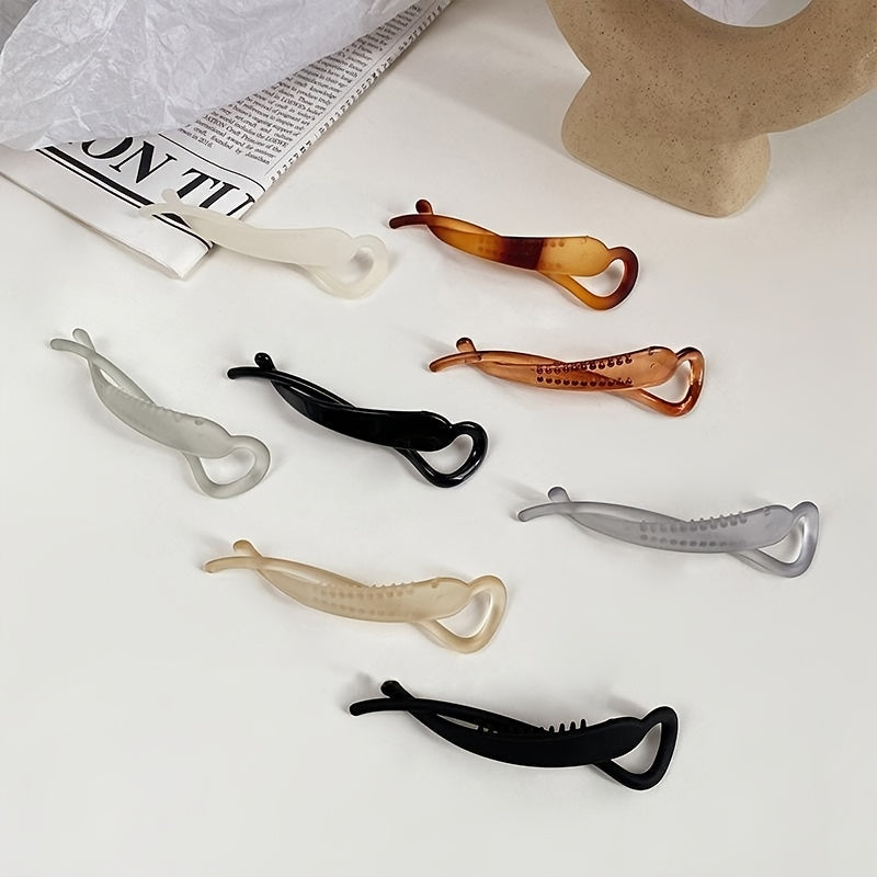 Matte Banana Clip Hair Claws Ponytail Holder Hairpins