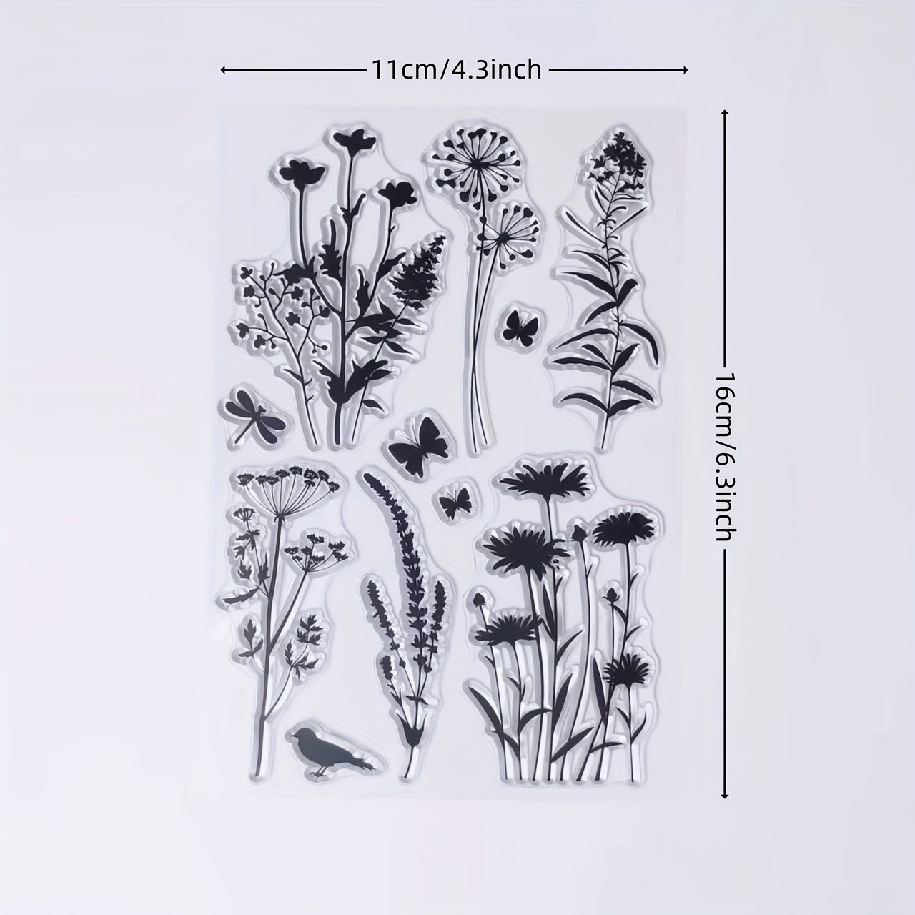 Flower Bouquet Clear Stamp for Card Making DIY Crafts