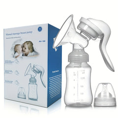 Manual Breast Pump Adjustable Suction Silicone Hand Pump Breastfeeding