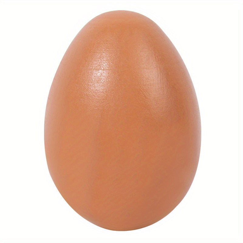 Wooden Simulated Three Eggs Solid Wood Duck Egg Hand Painted Graffiti Easter Egg