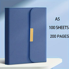 A5 100Sheets 200Pages PU Leather Business Notebook