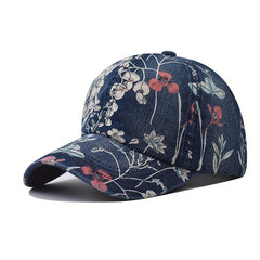 Casual Sunscreen Washed Print Cowboy Baseball Cap Hat