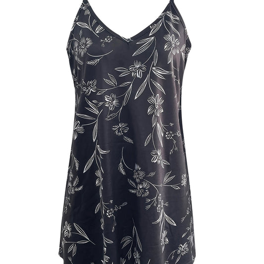  Floral Print Metal Strip Cami Top