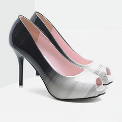 Ombre Ladies High Heels Slip On Stiletto Heels Party Pumps