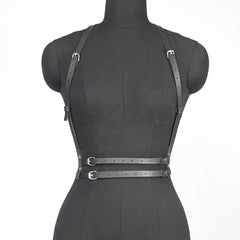 Women PU Leather Harness Belt Body Harness Corset Waist Straps Gothic Clothes