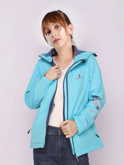 Women's Waterproof Hooded Sports Jacket for Outdoor
