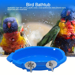 Bird Feeding Water Bath Hanging Bowl Birdbath Toy