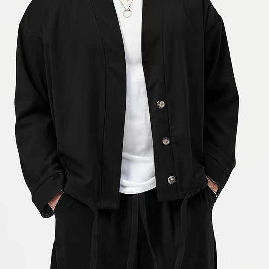 Men's 2 Piece Casual Jacket & Sweatpants Set for Spring Autumn