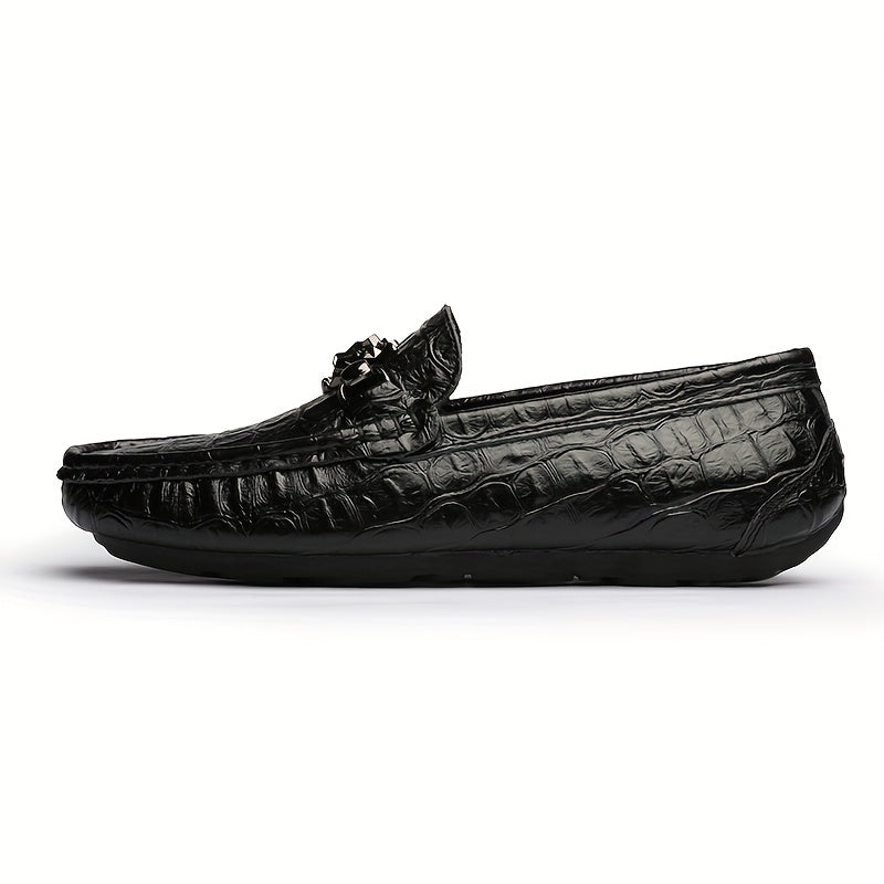 Metal Buckle Flat Loafers Women's Slip On Walking Shoes