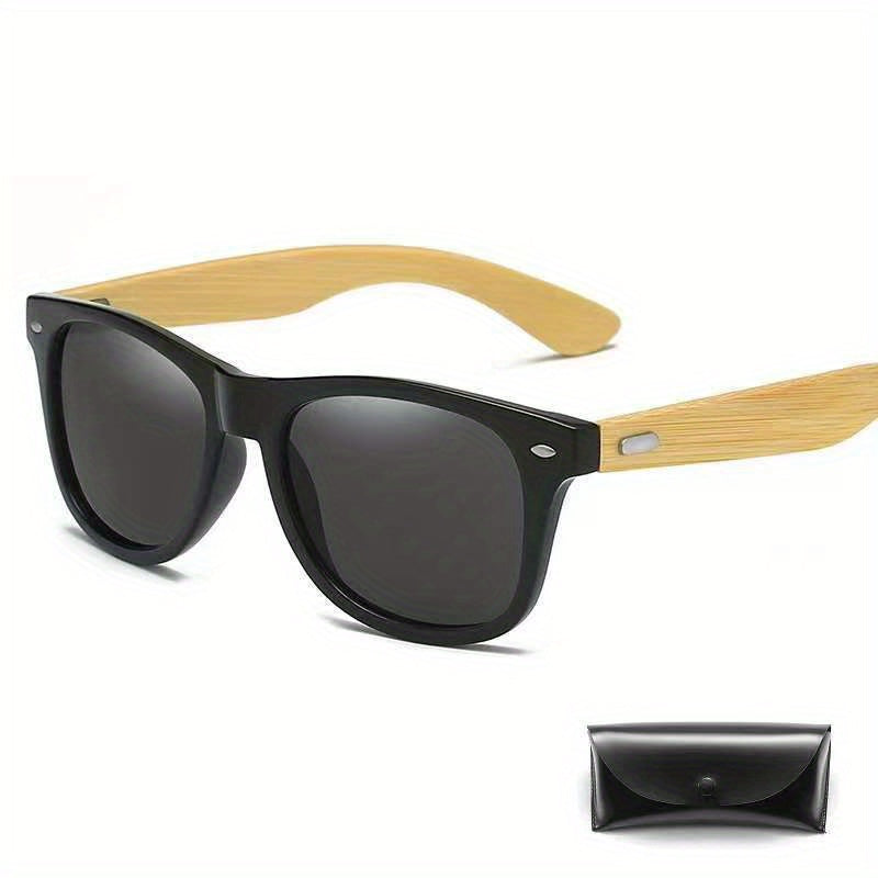 Men's Bamboo Wooden Sunglasses UV Protection Film Unisex Glasses