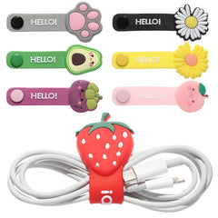 Fruit Flower Cable Winder - Keep Cables Organized & Protected