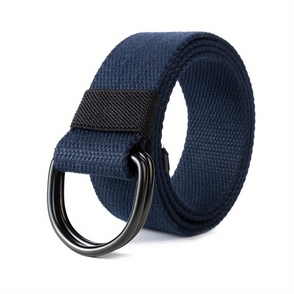 Men's Leather Belt with Silver Buckle