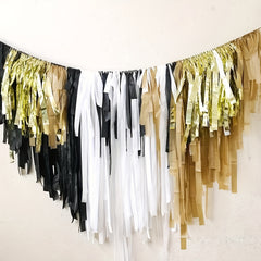 1pc Golden Twist Paper Streamer for Party and Wedding Decoration