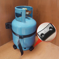 RV Gas Cylinder Fixing Seat with Ground Foot Gas Tank Bracket