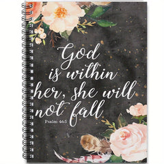 Watercolor Floral Notebook Bible Verses Gift for Women