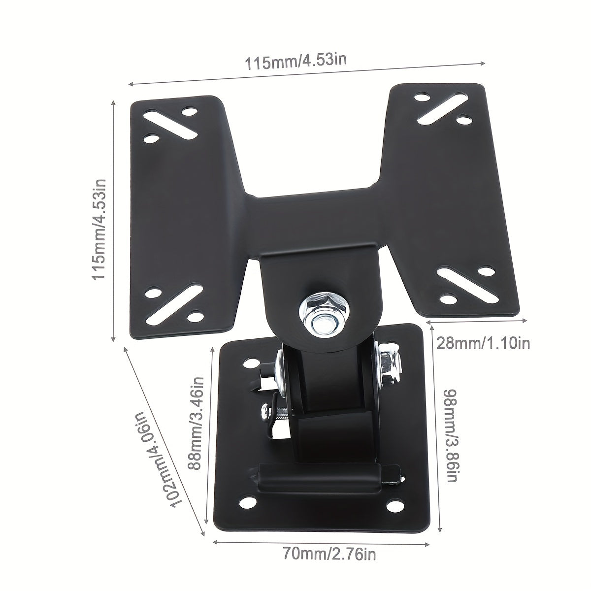 Universal Adjustable TV Wall Mount Bracket Support 180 Degrees Rotation