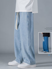 Men's Loose Fit Cotton Jeans for Spring Summer