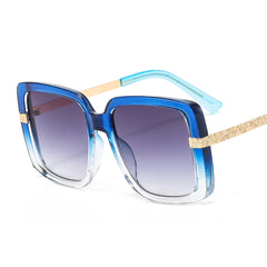 90s Rectangular Narrow Vintage Sunglasses For Women Thick Hip Hop Glasses