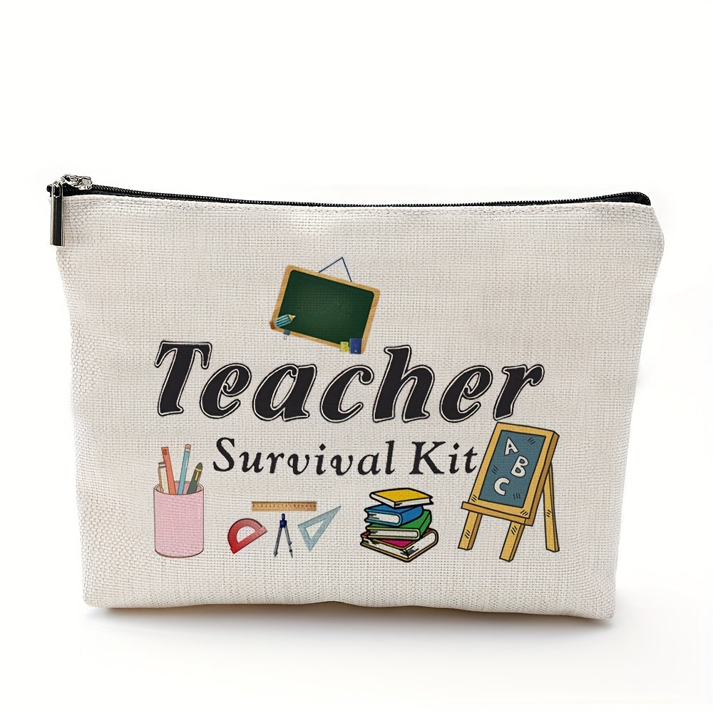 Students Thank Teachers Gift Stationery Bag Waterproof Zipper Makeup Bag