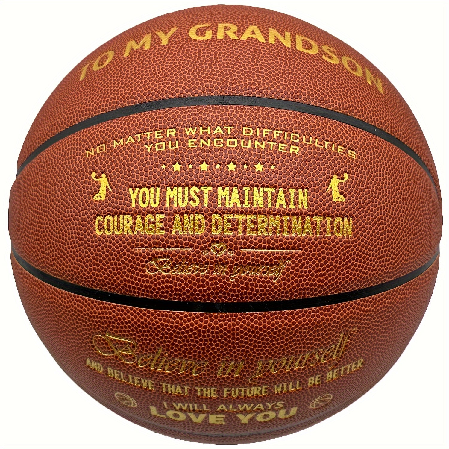 Special Basketball for Grandson - International Standard Size Faux Leather