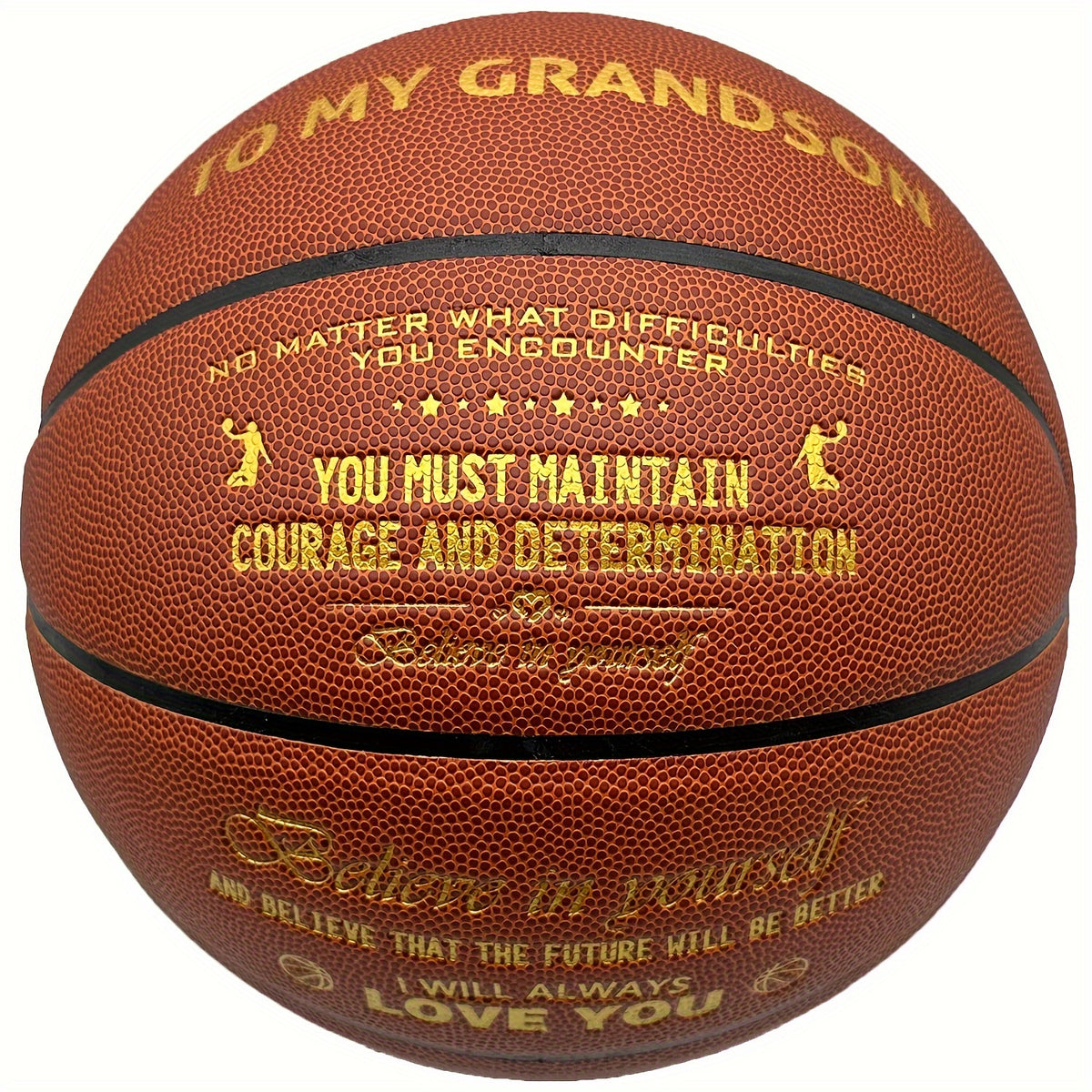Special Basketball for Grandson - International Standard Size Faux Leather
