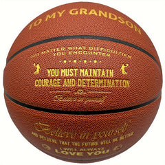 Special Basketball for Grandson - International Standard Size Faux Leather