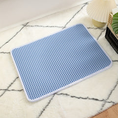 Double Layer Cat Litter Mat Traps Litter Easy To Clean