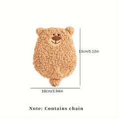 Plush Cartoon Bear Coin Purse, Headphone Case, Lipstick Storage Bag