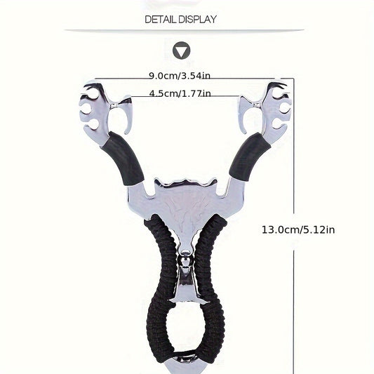High Precision Alloy Slingshot Toy for Outdoor Play and Fishing
