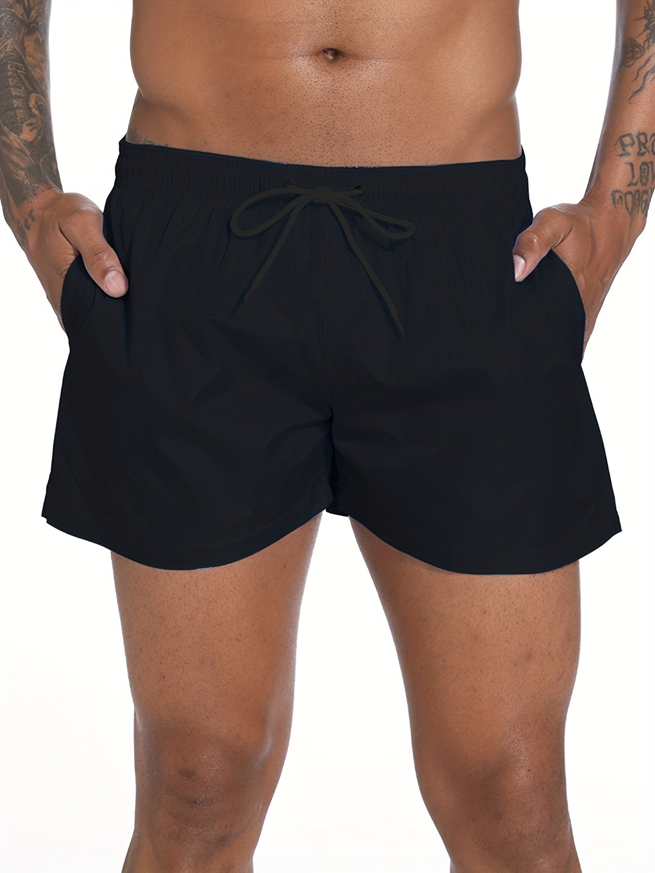 Men's Quick Drying Hawaiian Board Shorts with Mesh Lining & Pockets