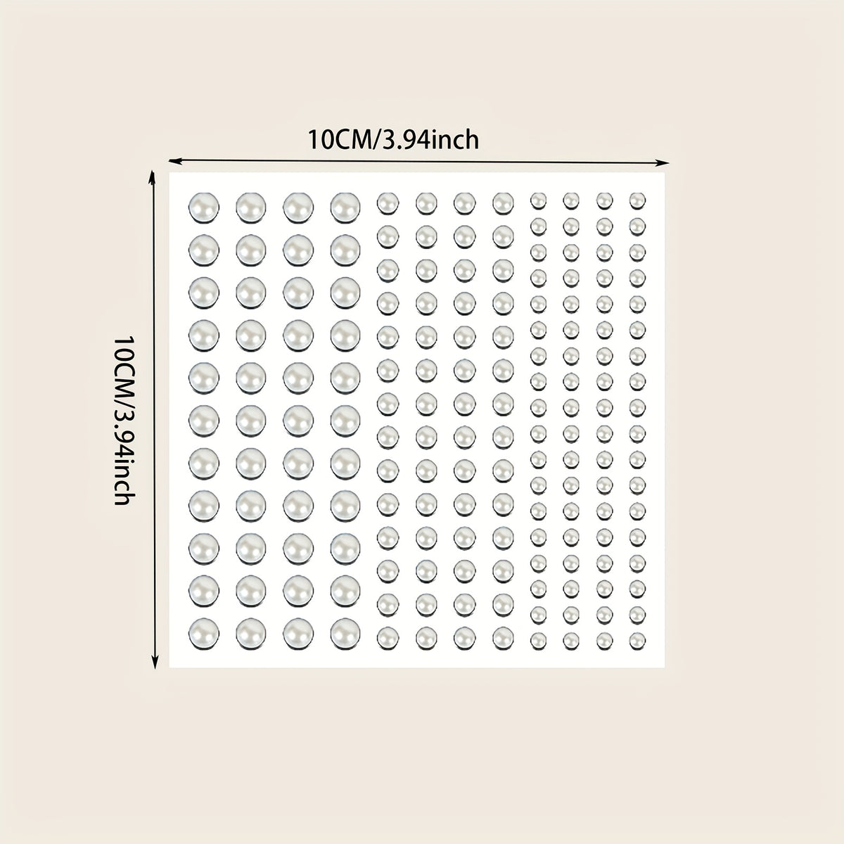 144pcs Mermaid Pearl Makeup Stickers Resin Crystal Sticker Face Decoration