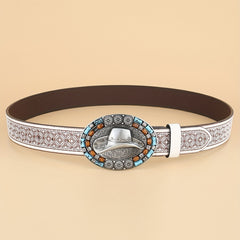 Men's Retro Buckle Belt for Outdoor Holiday Business
