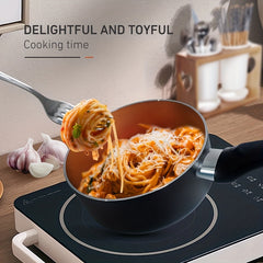 6pcs Ceramic Coating Cookware Set Nonstick Pot And Pans With Lid
