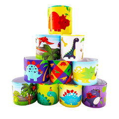 12pcs Dinosaur Theme Slap Bracelets Jurassic Interactive Toys