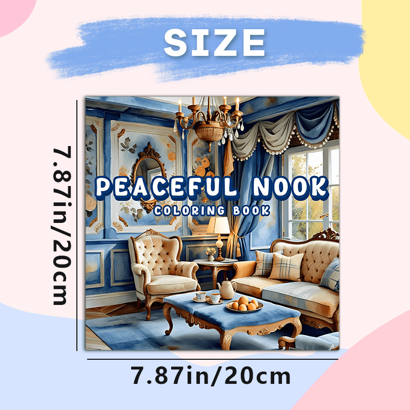 Cozy Corner Adult Coloring Book - Deluxe Edition