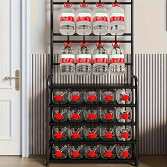 Standing Floor Coat Rack Shoes Rack Multifunctional Storage