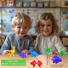 Dinosaur Matching Game 1-10 Sensory Trash Can Set