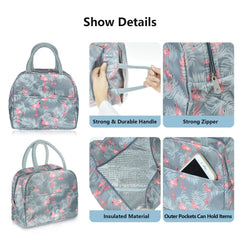 Women Thermal Block Lunch Bag Waterproof Leakproof Cold Storage Lunch Bag
