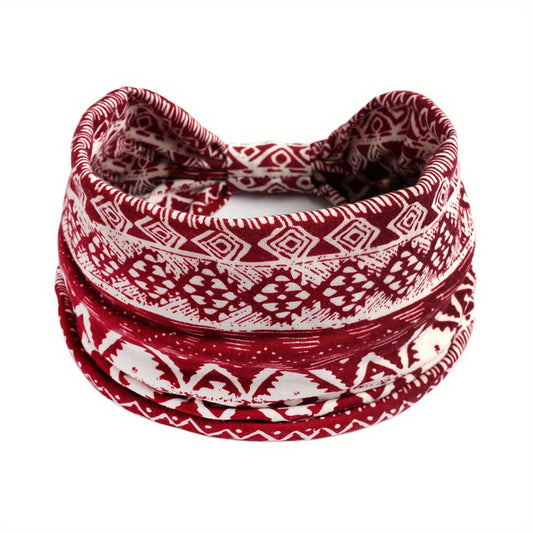 Stretchy Sports Yoga Headband Sweatband Boho Style Hair Accessory
